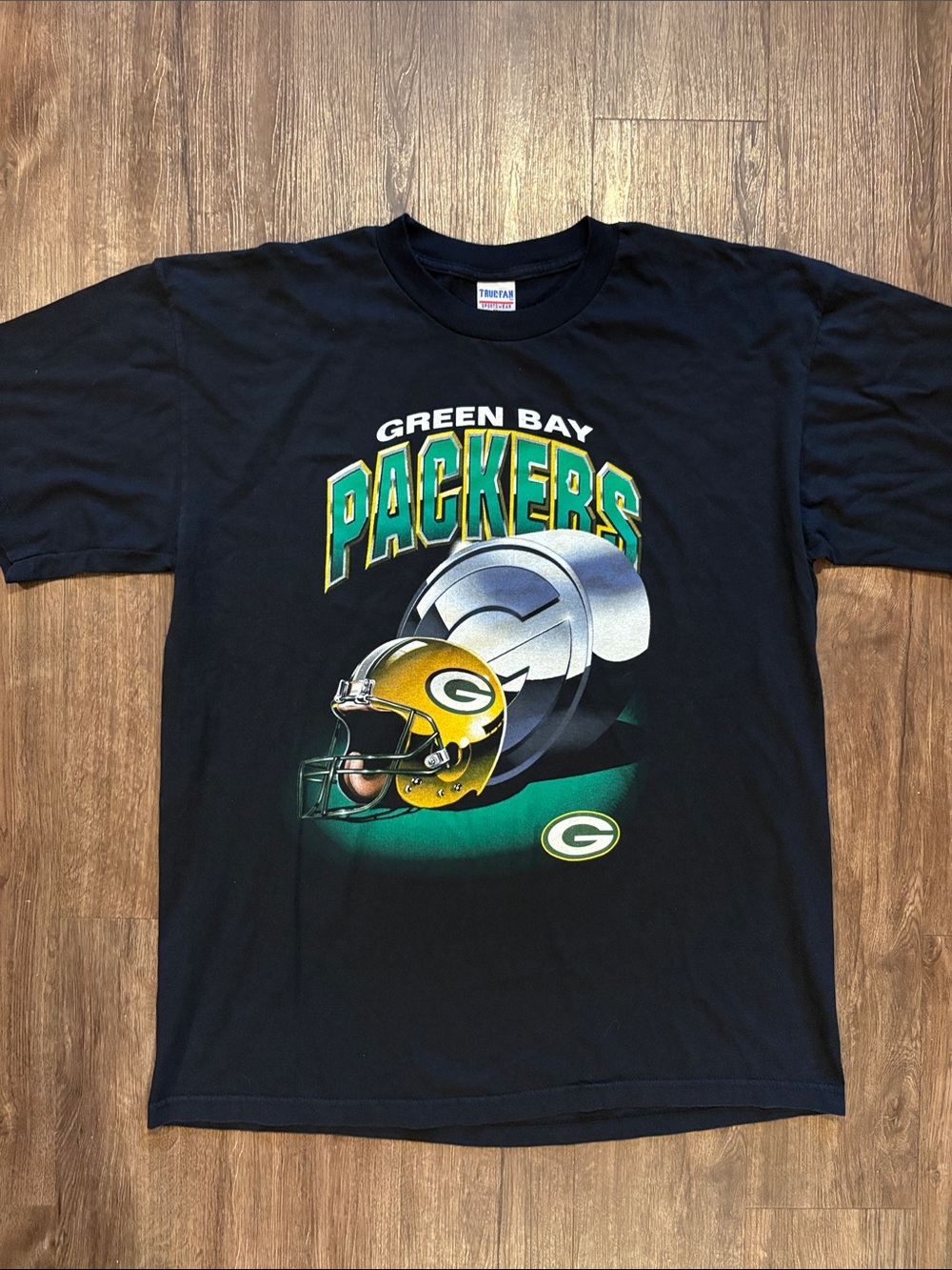Vintage Green Bay Packers men’s XL T-shirt 3-D logo